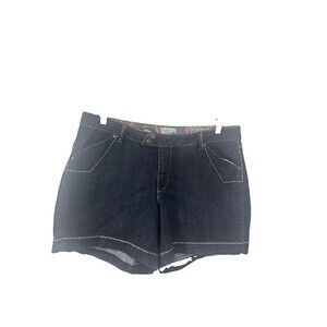 Venezia Womens Dark Wash Denim Jean Shorts Plus Size 20 Vintage Thick Stitching